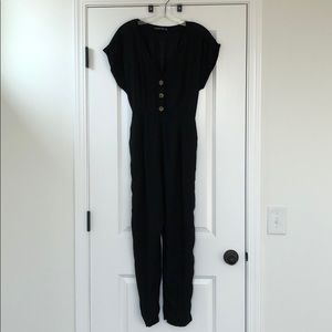 Black Knit Jumpsuit